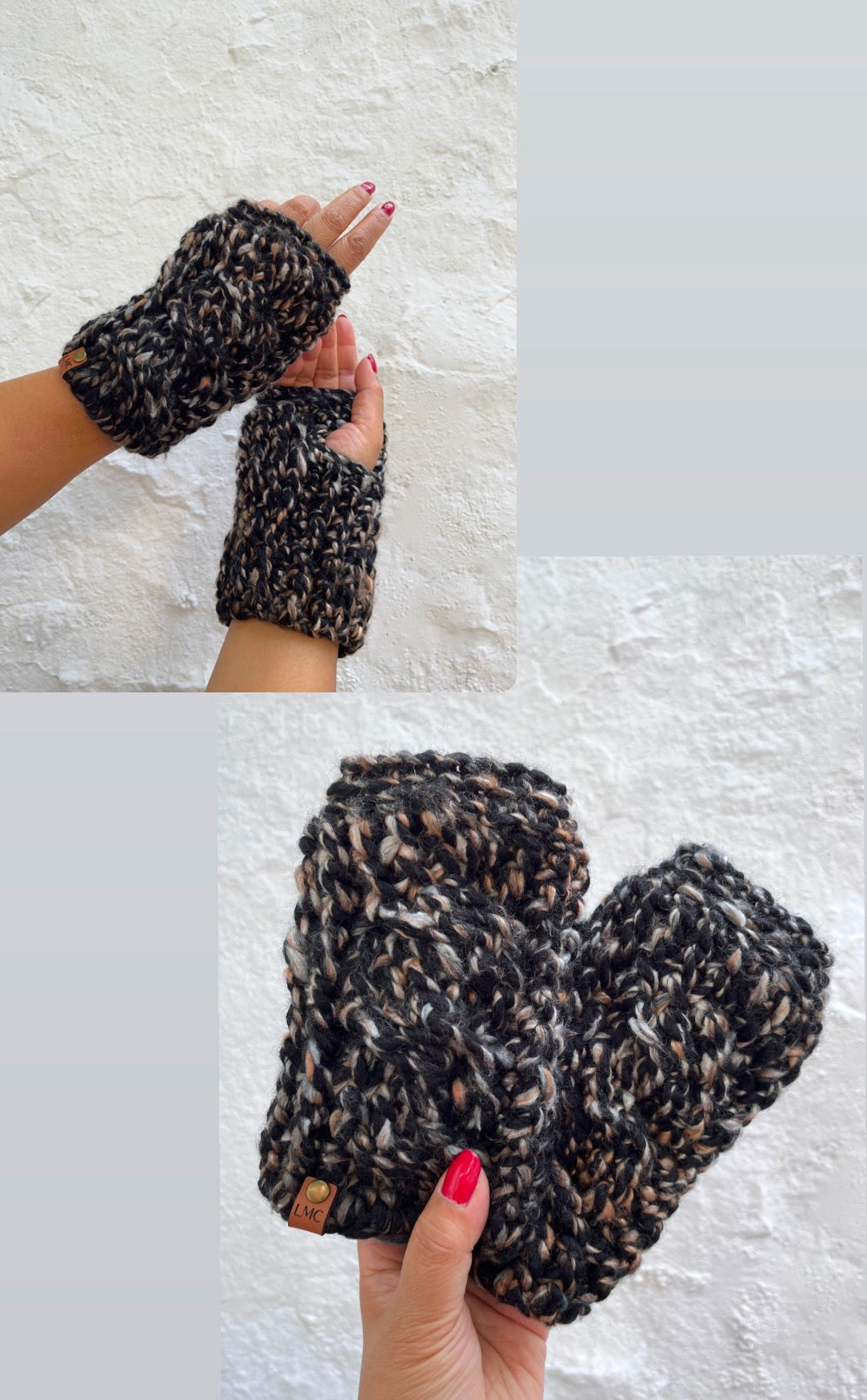 Chunky Cable Fingerless Gloves