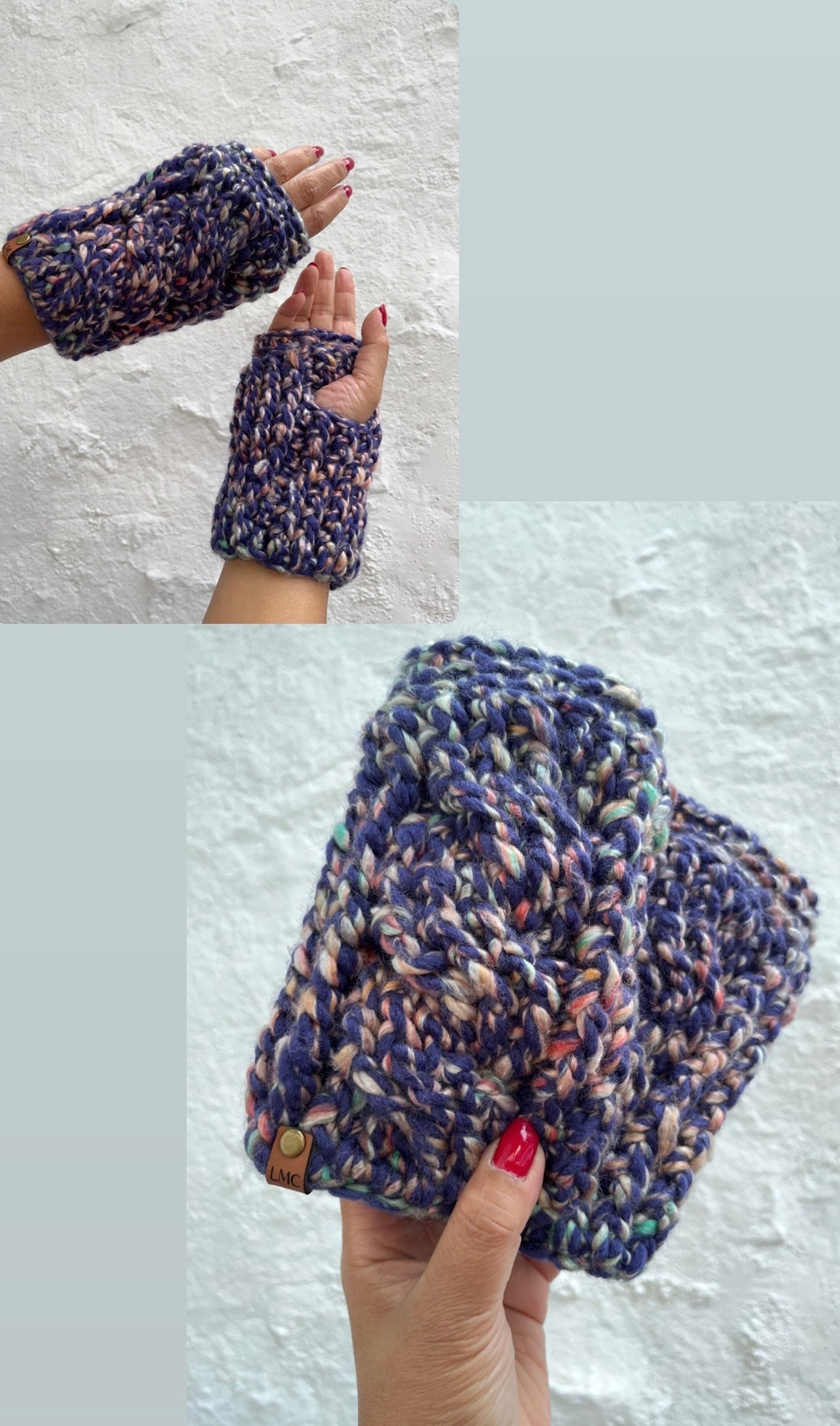 Chunky Cable Fingerless Gloves