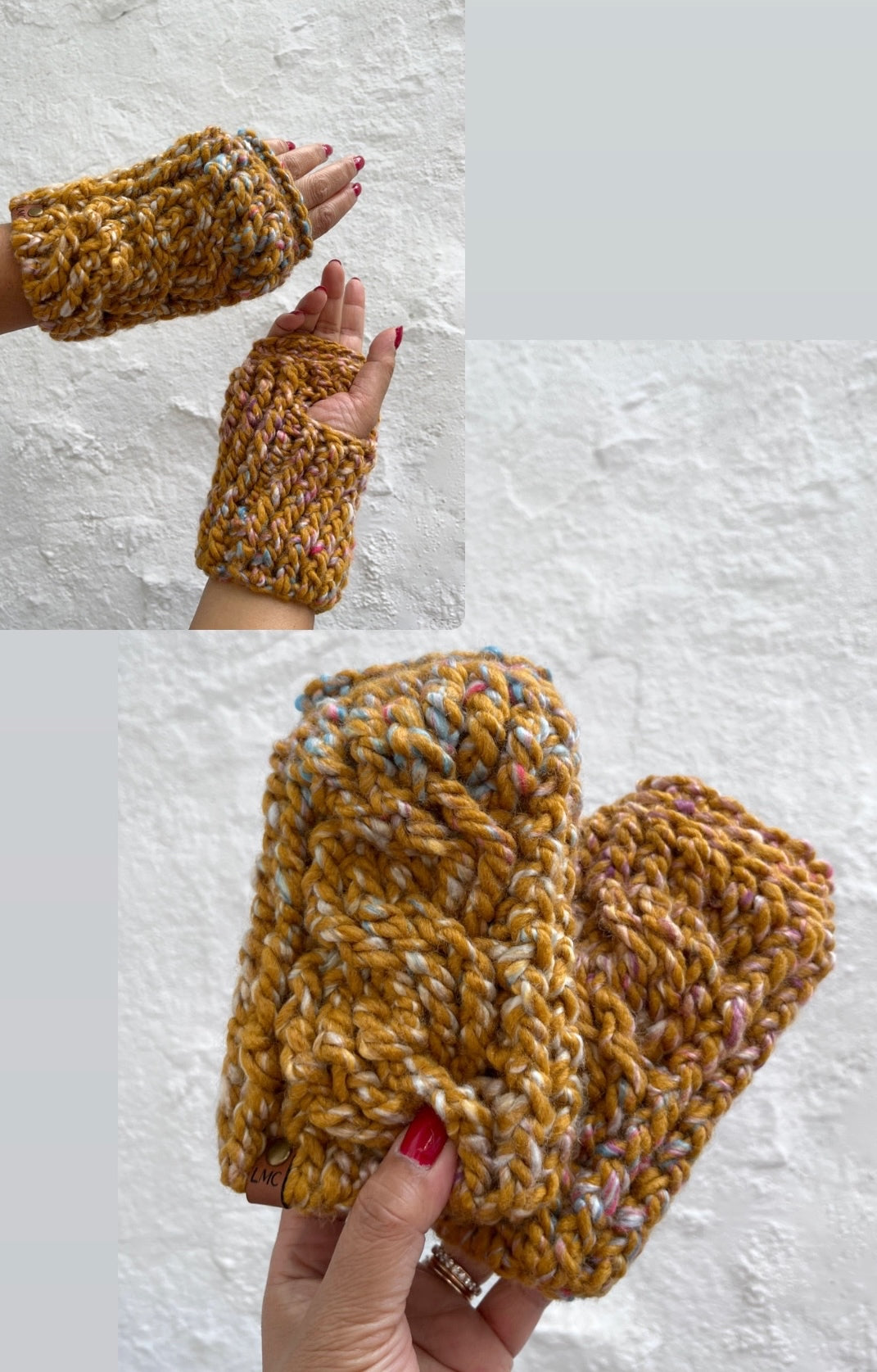 Chunky Cable Fingerless Gloves