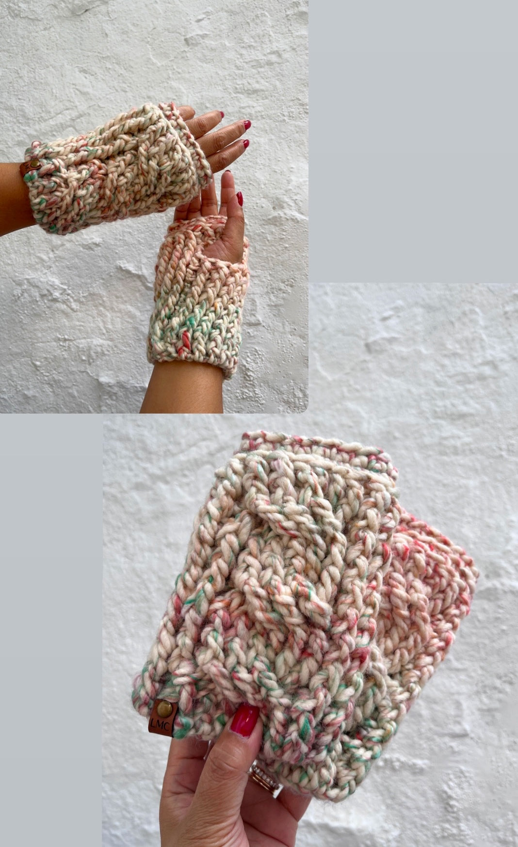 Chunky Cable Fingerless Gloves